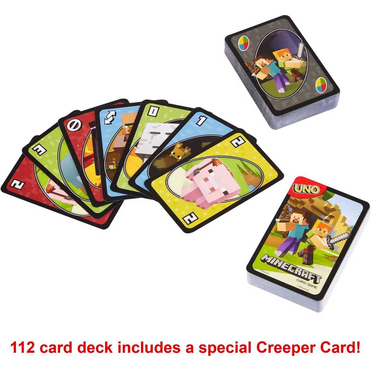UNO - Minecraft Themed Matching Card Game - Mattel - Image 5