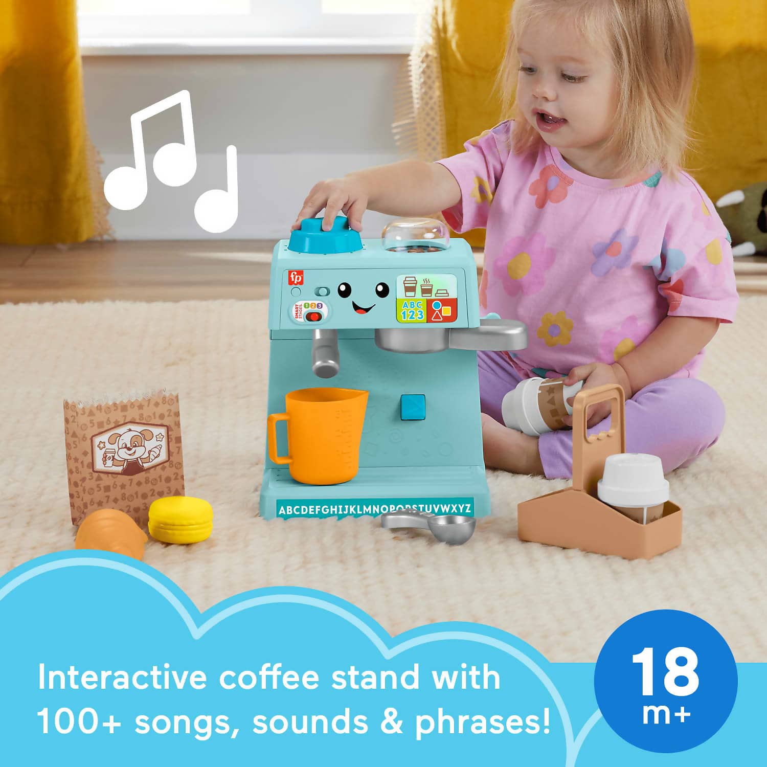 Fisher-Price - Laugh & Learn Learn & Serve Coffee Cafe - Mattel - Image 2