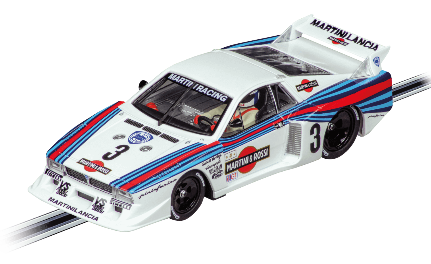 Carrera Evolution 1:32 - Lancia Beta Montecarlo Turbo Lancia Martini Racing No.3 Daytona 1981  - Slot Car Also Suits Scalextric