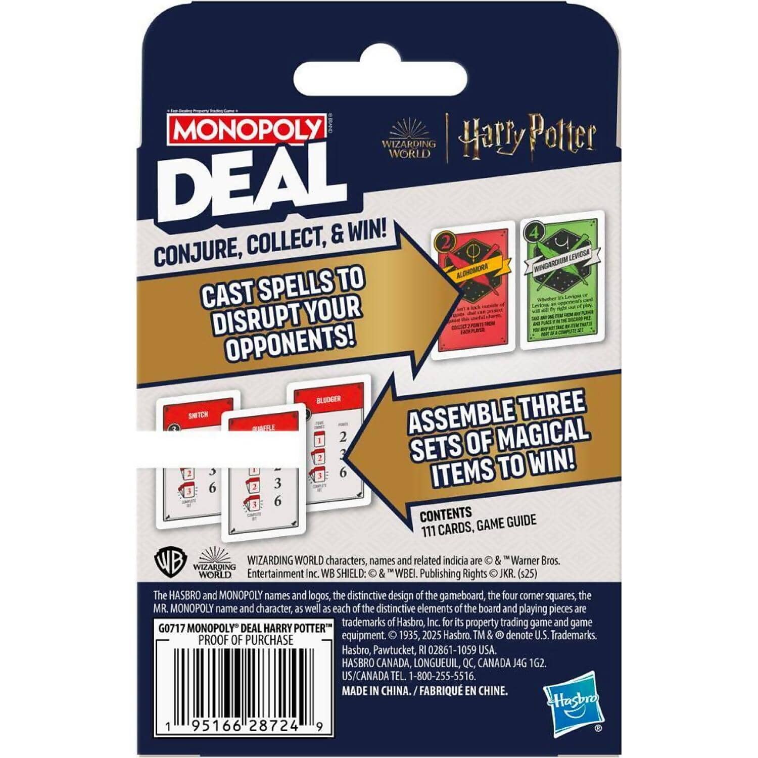 Monopoly Deal - Harry Potter Card Game - Hasbro - Image 3