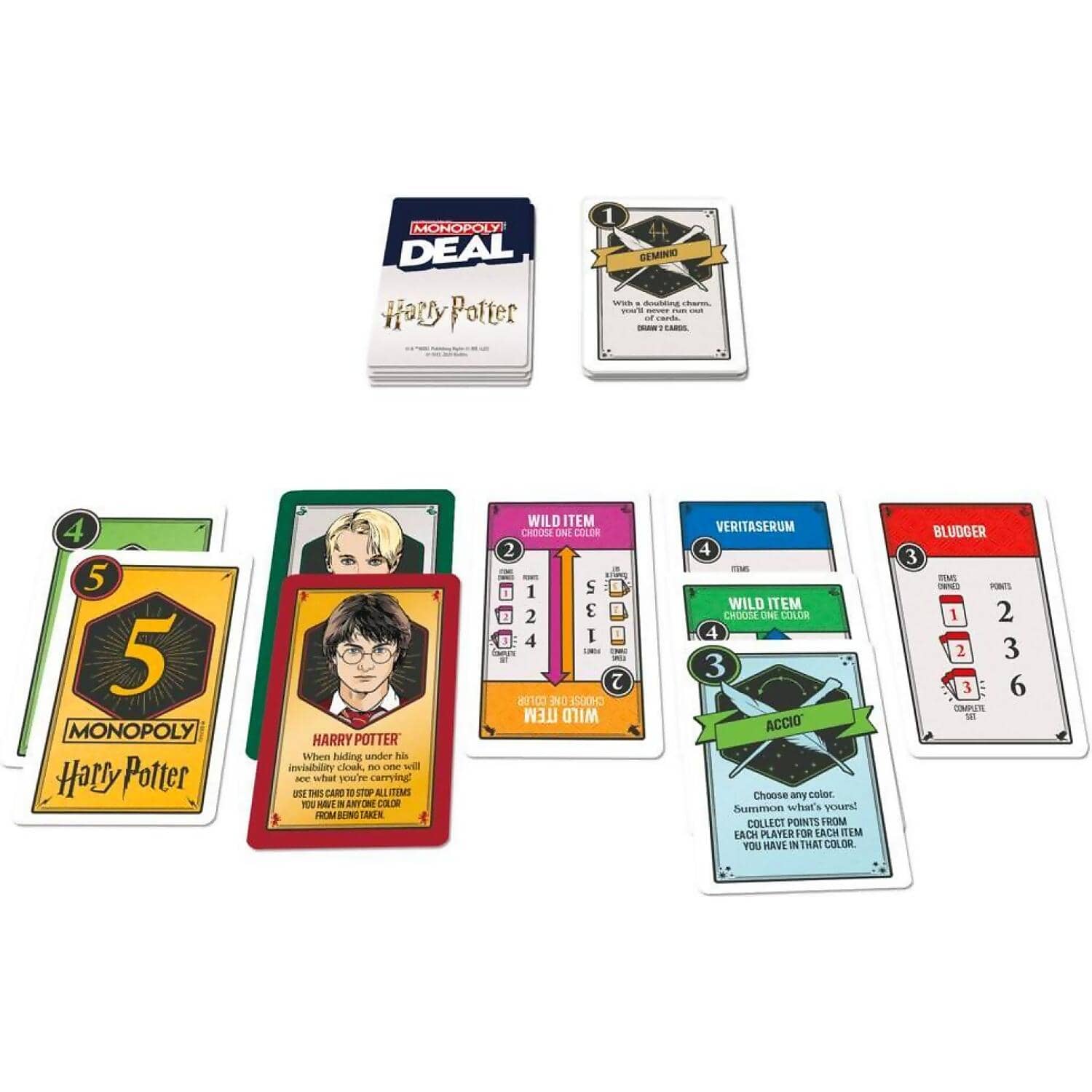 Monopoly Deal - Harry Potter Card Game - Hasbro - Image 4