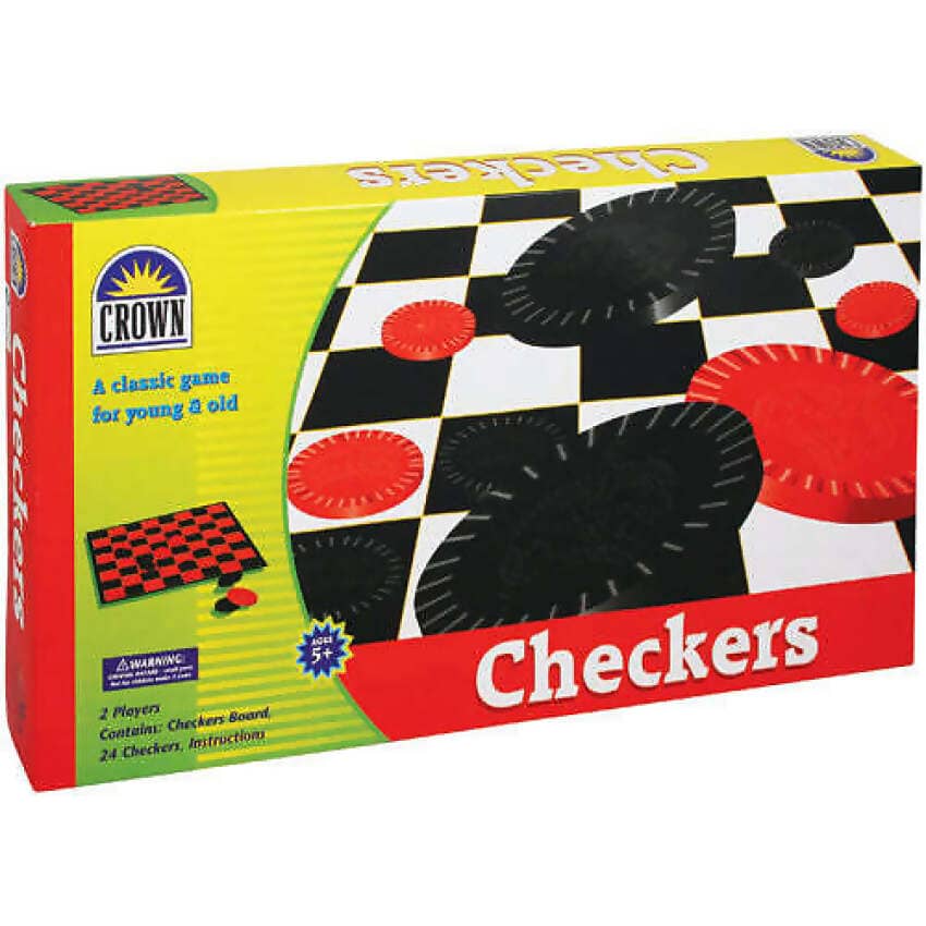 Crown - Checkers Set Classic Board Game