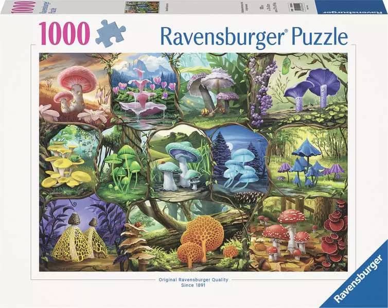 Ravensburger - Nathanael Mortensen Beautiful Mushrooms Jigsaw Puzzle 1000pc