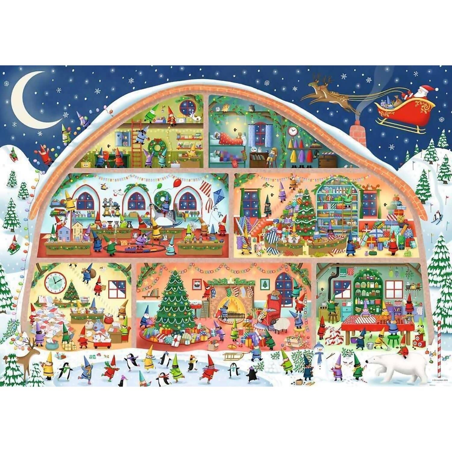 Ravensburger - Santa's Workshop Jigsaw Puzzle 1000pc - Image 2
