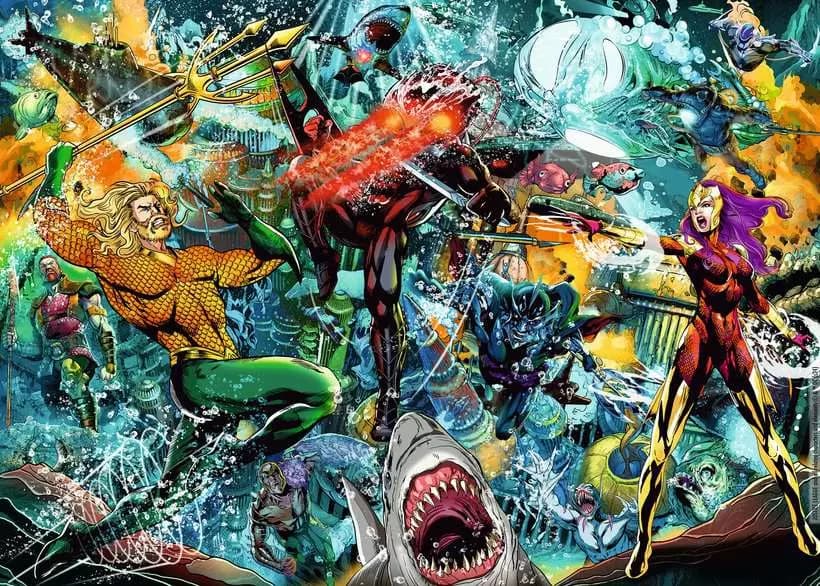 Ravensburger - DC Aquaman Collector's Edition Jigsaw Puzzle 1000pc - Image 2