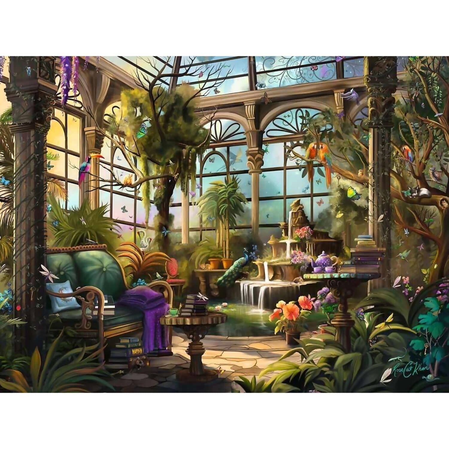 Ravensburger - Rose Khan The Green House Jigsaw Puzzle 1500pc - Image 2