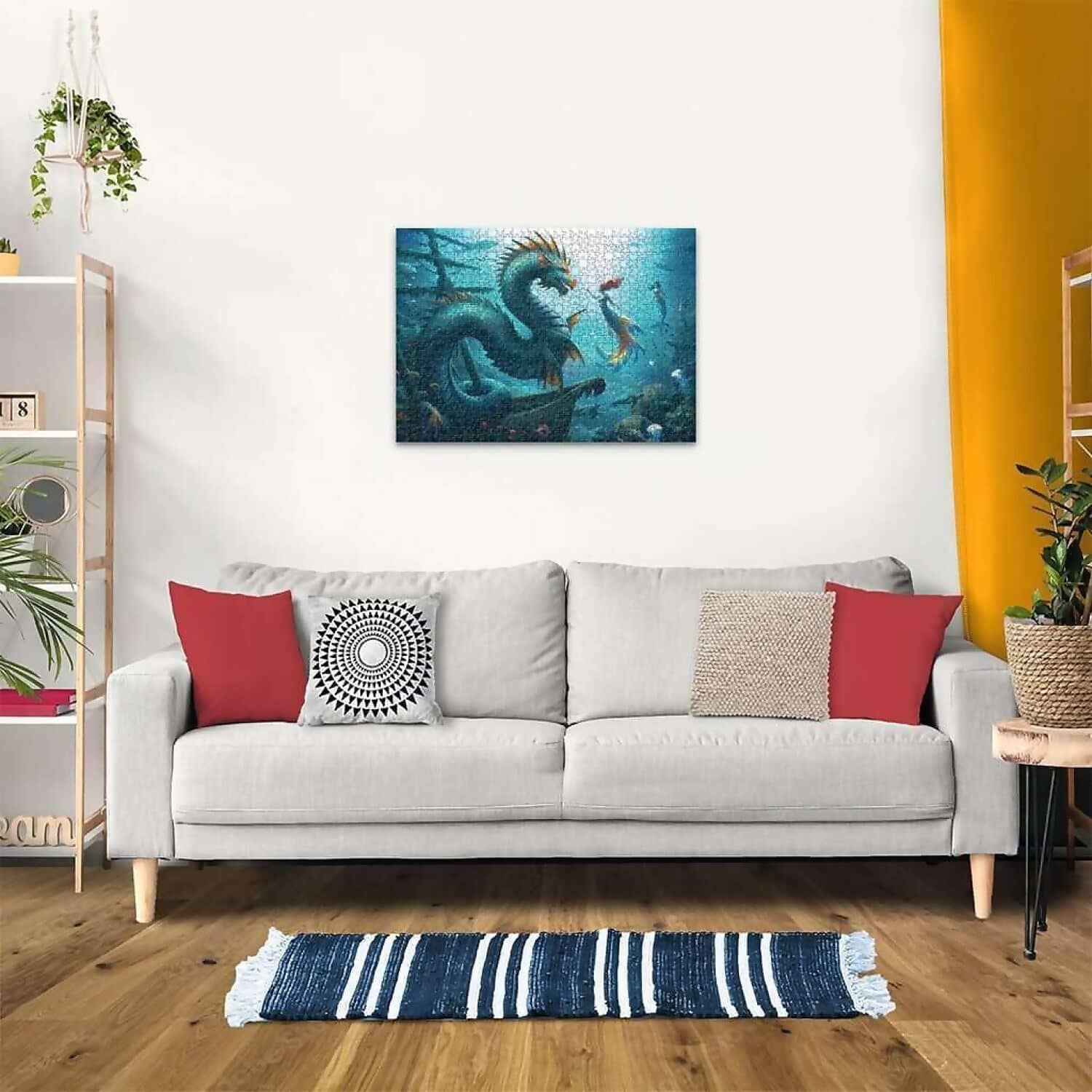 Ravensburger - Enchanted Depths Dragon Mermaid And Turtles Jigsaw Puzzle 1000pc - Image 5