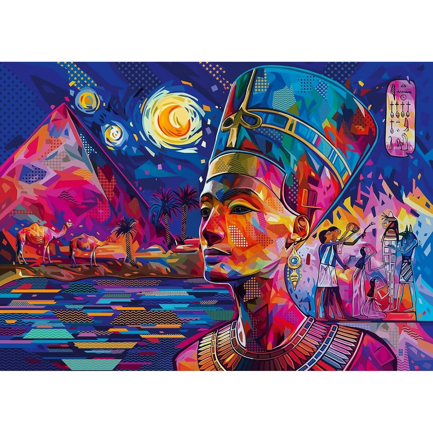 Ravensburger - Nefertiti On The Nile Jigsaw Puzzle 1000pc - Image 2