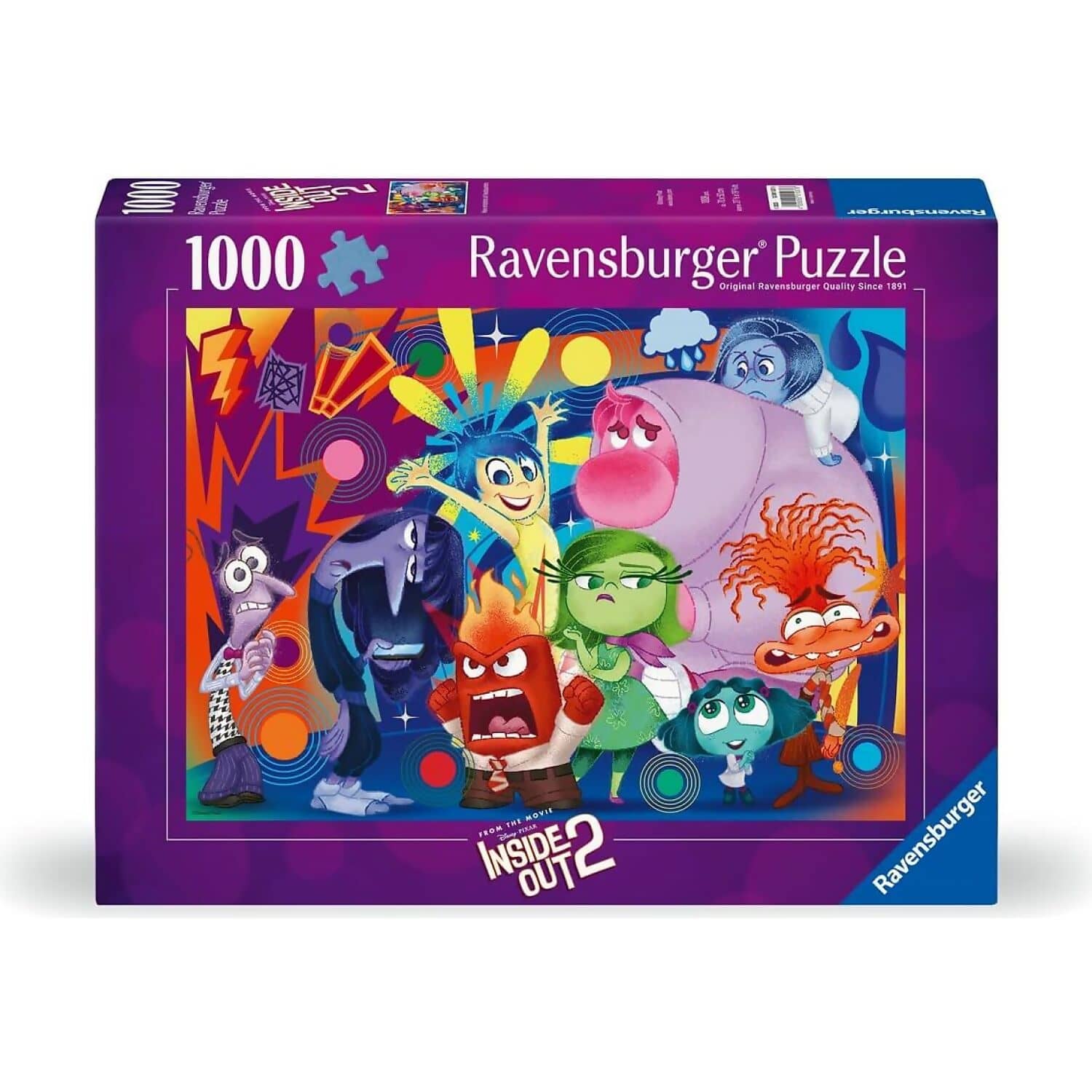 Ravensburger - Disney Pixar Inside Out 2 Emotions at HQ Jigsaw Puzzle 1000pc