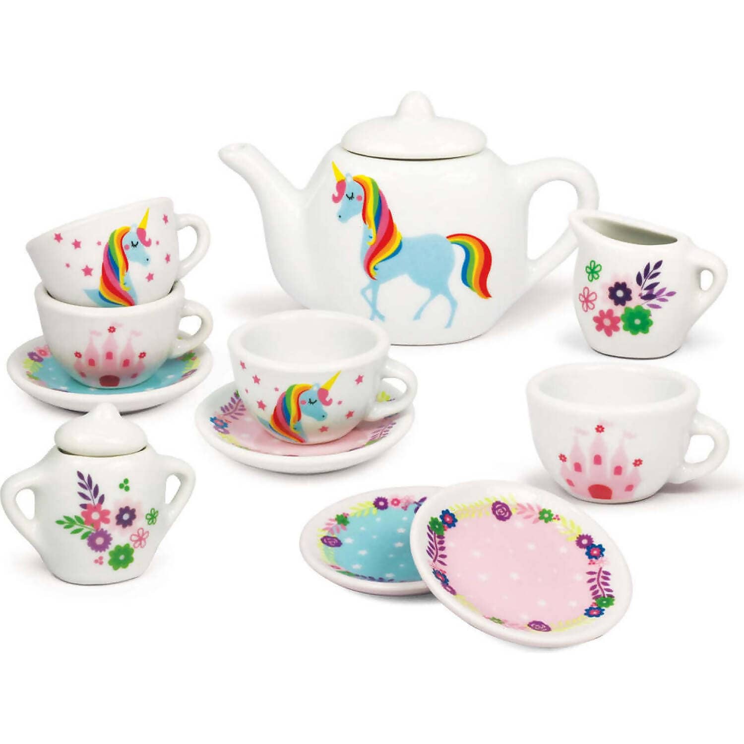 Champion - Unicorn Porcelain 13 Piece Tea Set - Image 2