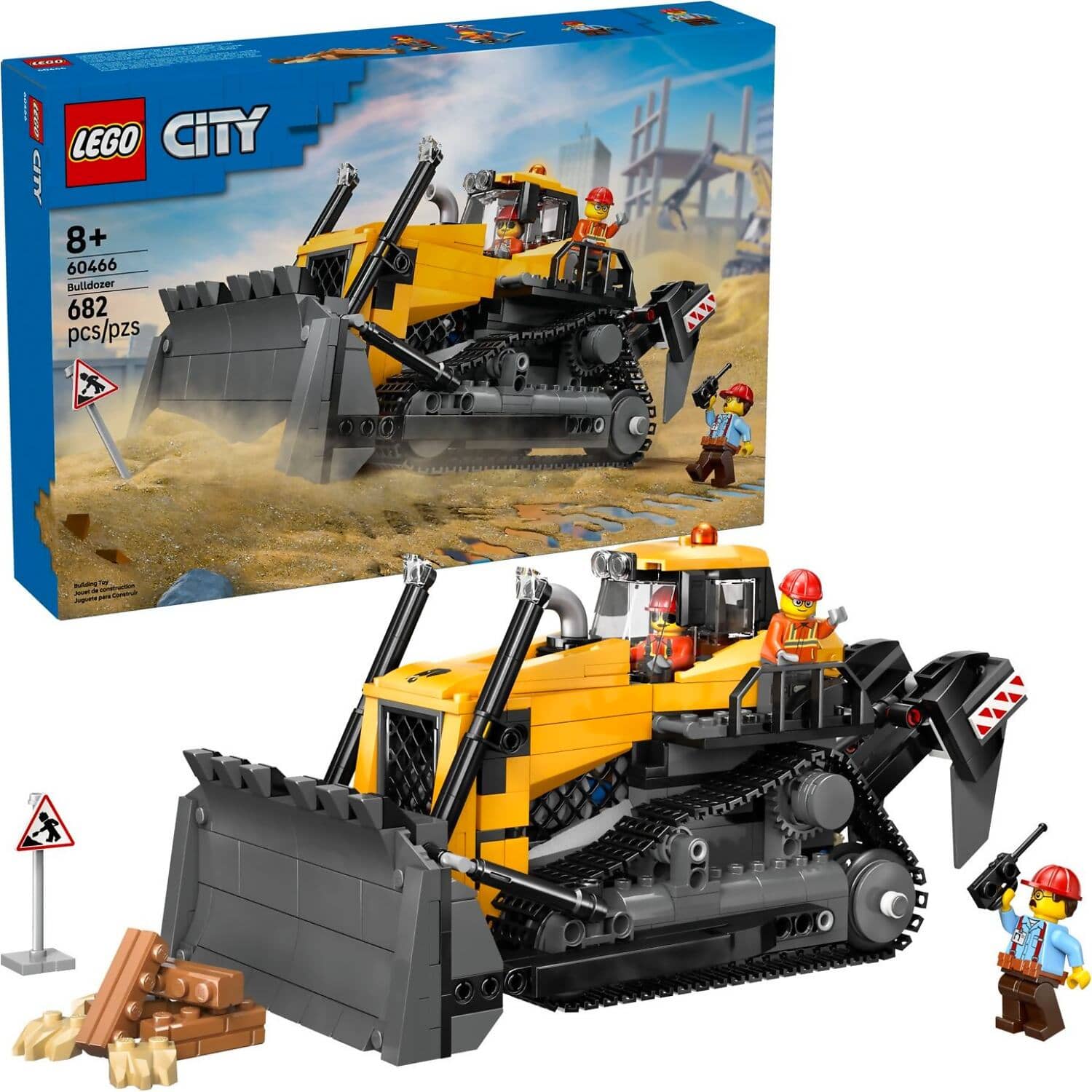 LEGO 60466 Yellow Bulldozer - City