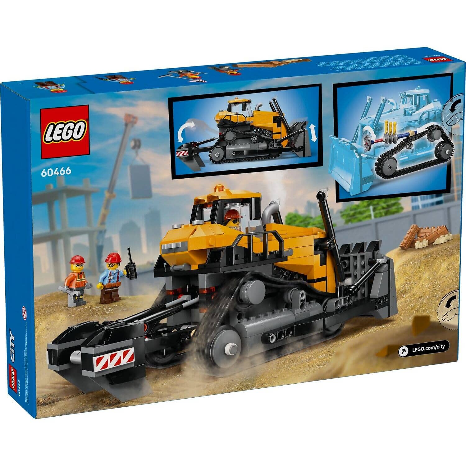LEGO 60466 Yellow Bulldozer - City - Image 6