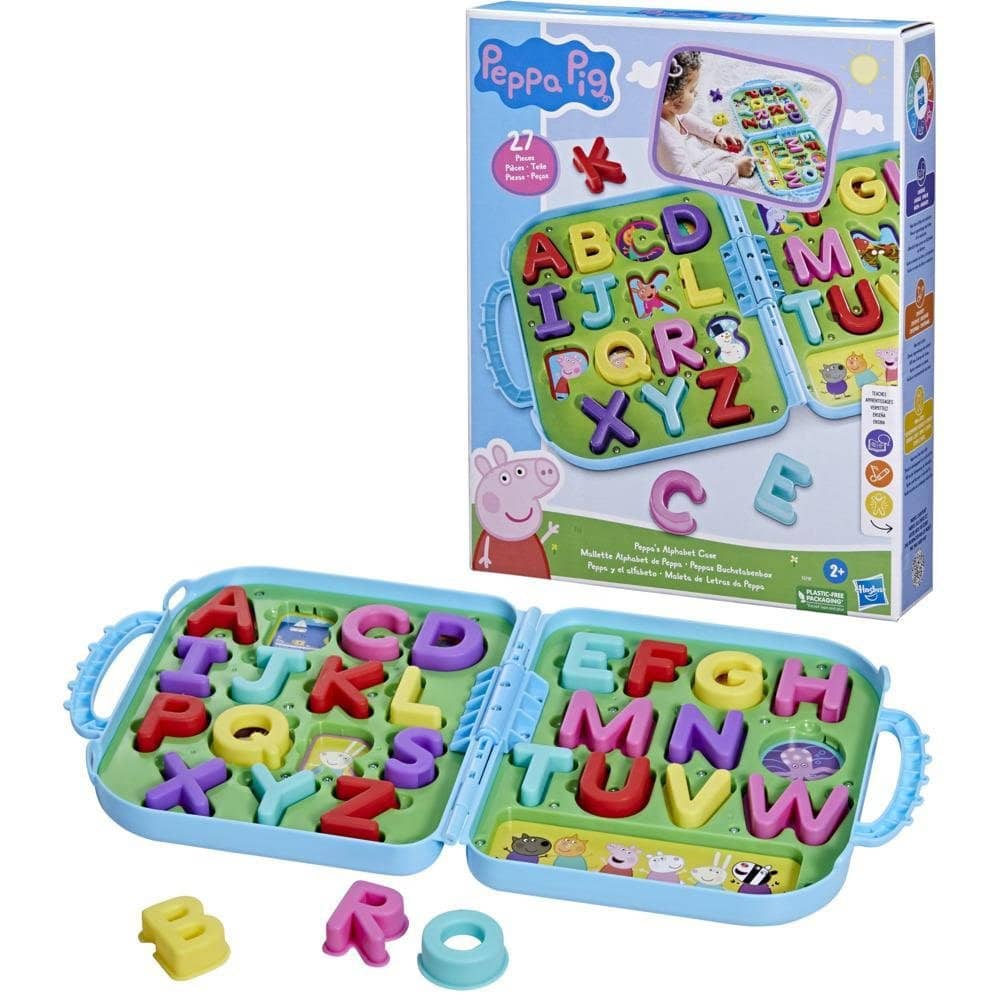 Peppa Pig - Alphabet Case Preschool Toys Alphabet Puzzles