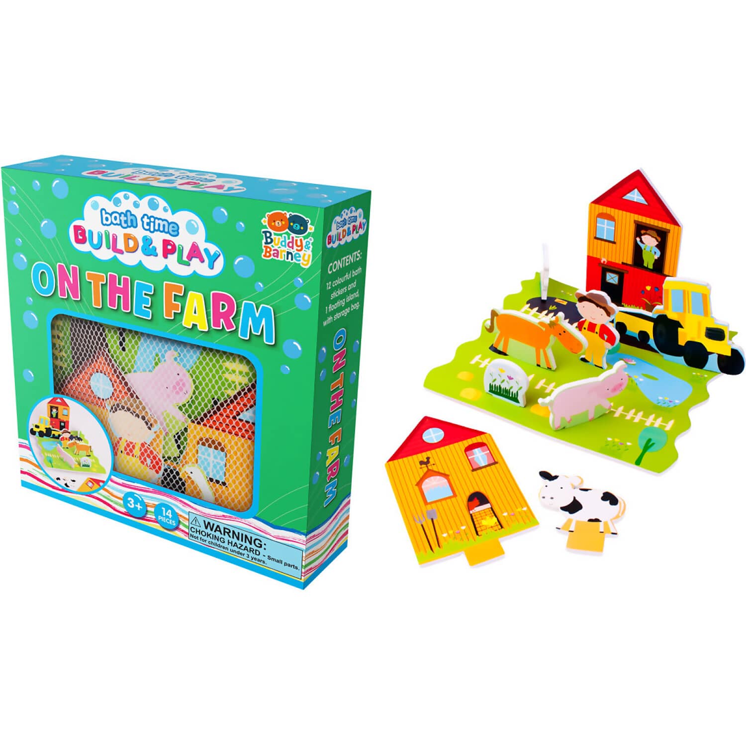 Buddy & Barney - Bath Time Build and Play - On The Farm