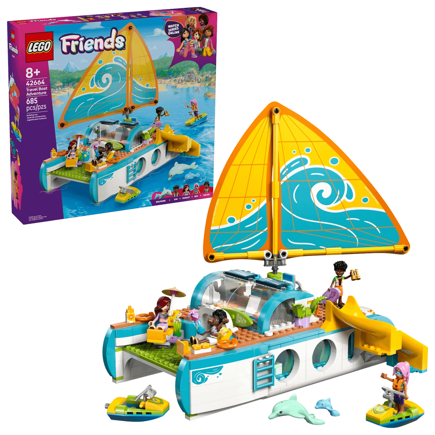 LEGO 42664 Travel Boat Adventure - Friends