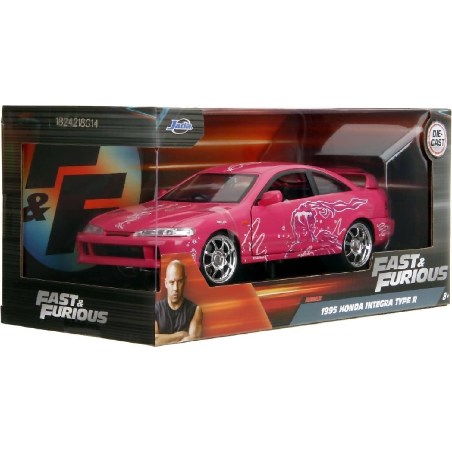 Jada Toys - Fast & Furious - 1995 Honda Integra Type R (Japan Spec) 1:24 Scale Diecast Vehicle - Image 8
