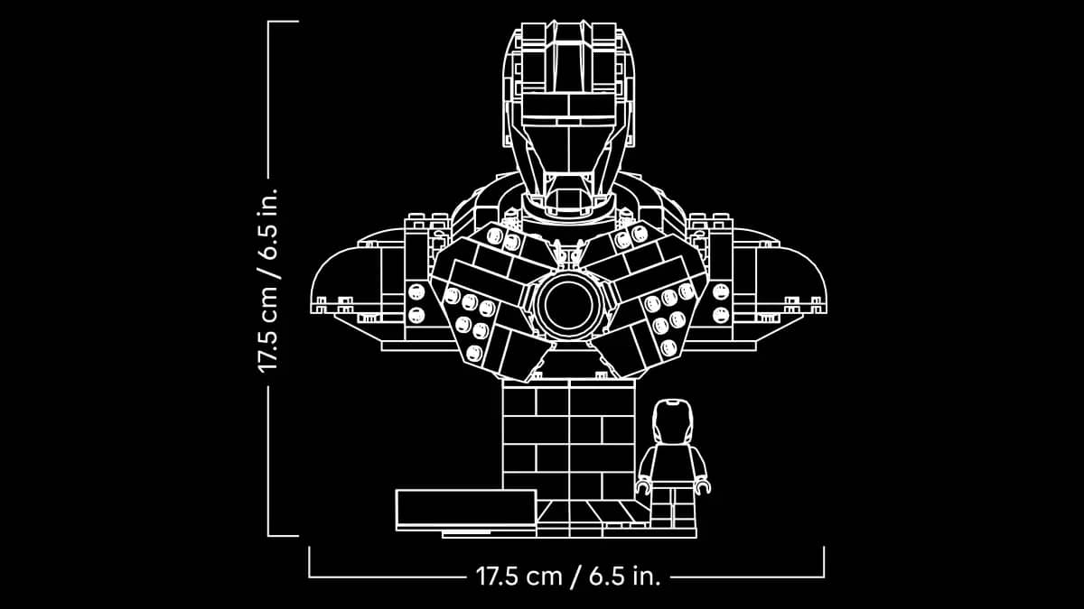 LEGO 76327 Iron Man MK4 Bust - Marvel - Image 10