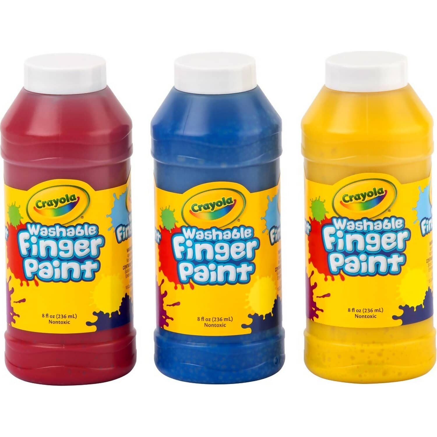 Crayola - Washable Fingerpaints - 3 Bold Colors - Image 2