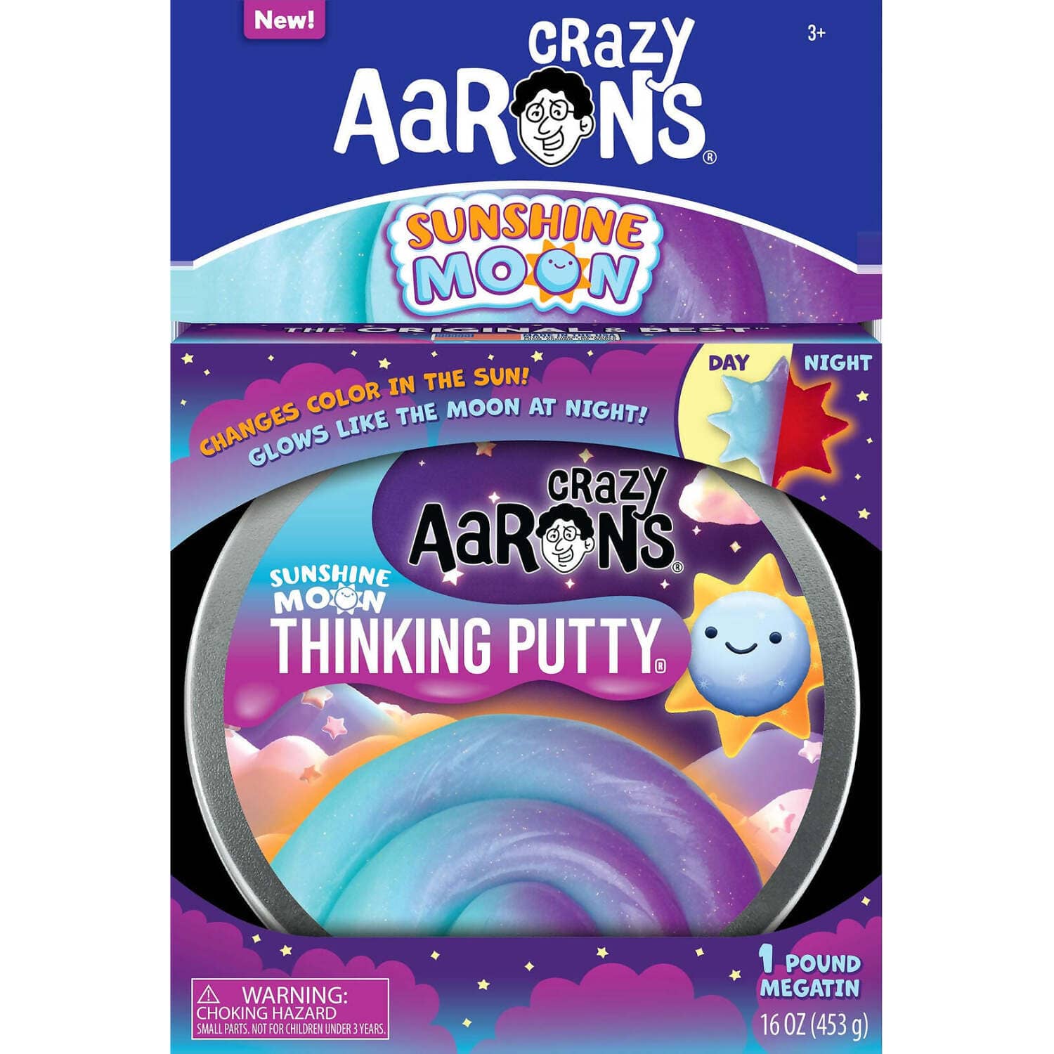 Crazy Aarons - Thinking Putty Sunshine Moon Mega Tin