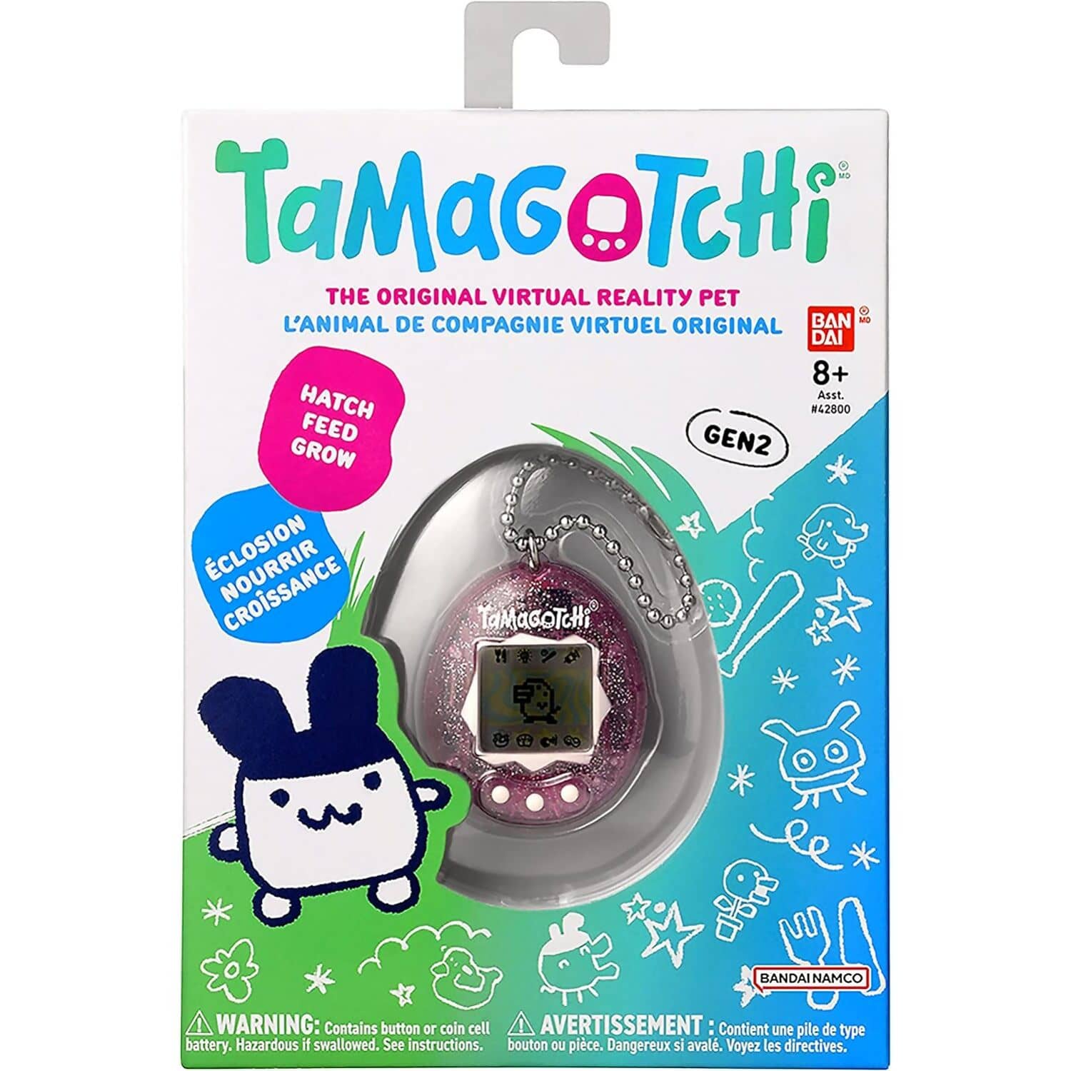 Tamagotchi - Original Virtual Reality Pet - Pink Glitter Gen2