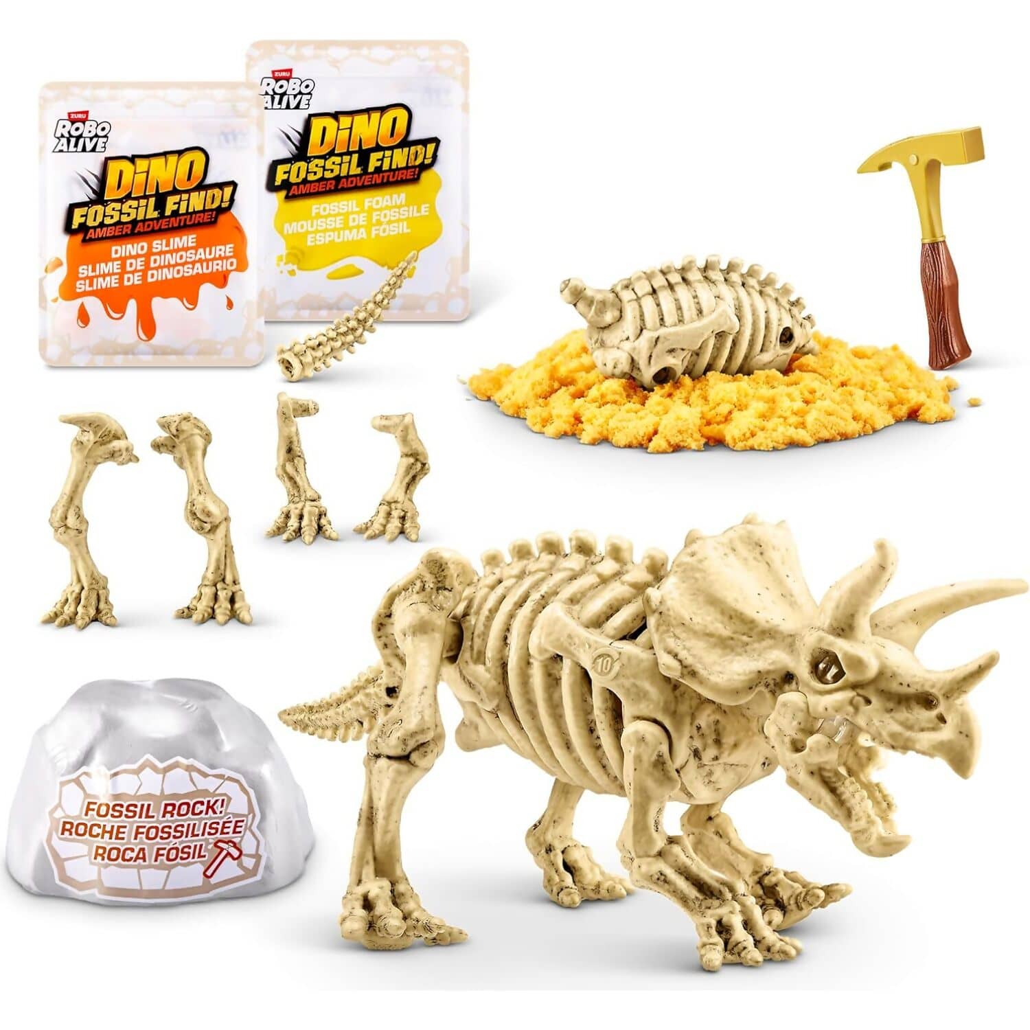 Zuru - Robo Alive Light-Up Dino Fossil Find! Amber Adventure! - Image 5