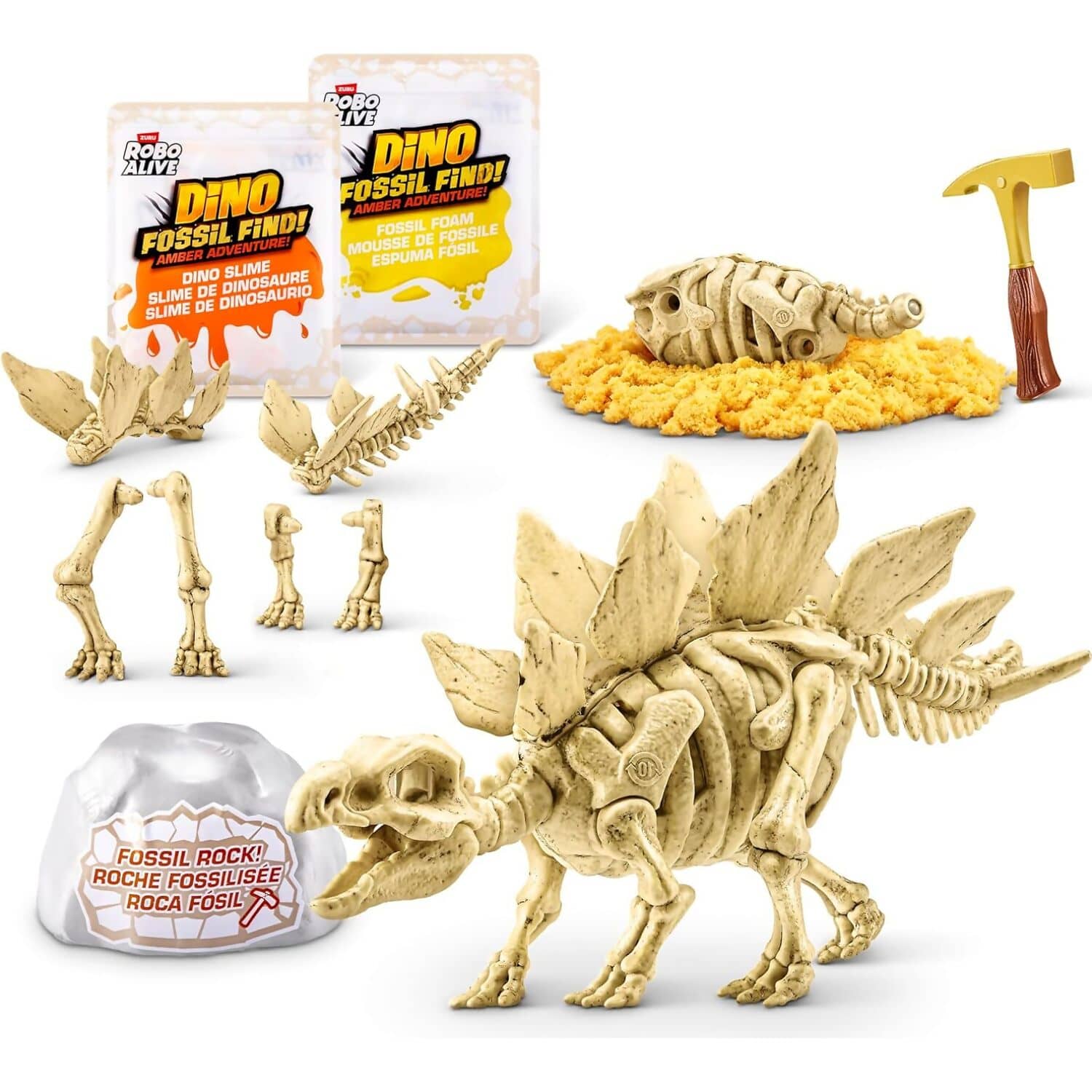 Zuru - Robo Alive Light-Up Dino Fossil Find! Amber Adventure! - Image 7