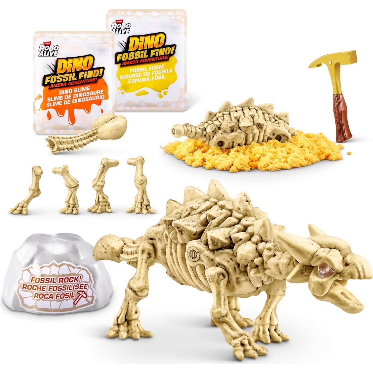 Zuru - Robo Alive Light-Up Dino Fossil Find! Amber Adventure! - Image 9