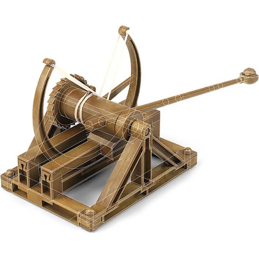 Academy Da Vinci Machine Series Catapult Kit Plastic Model Kit (18137)