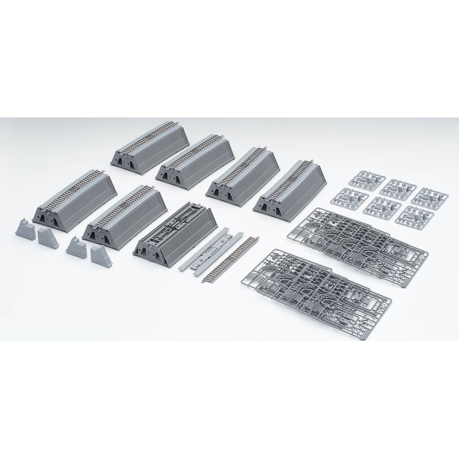 Tomix - Embankment Large Curve S shape Track set N Scale - Model Railway Accessory