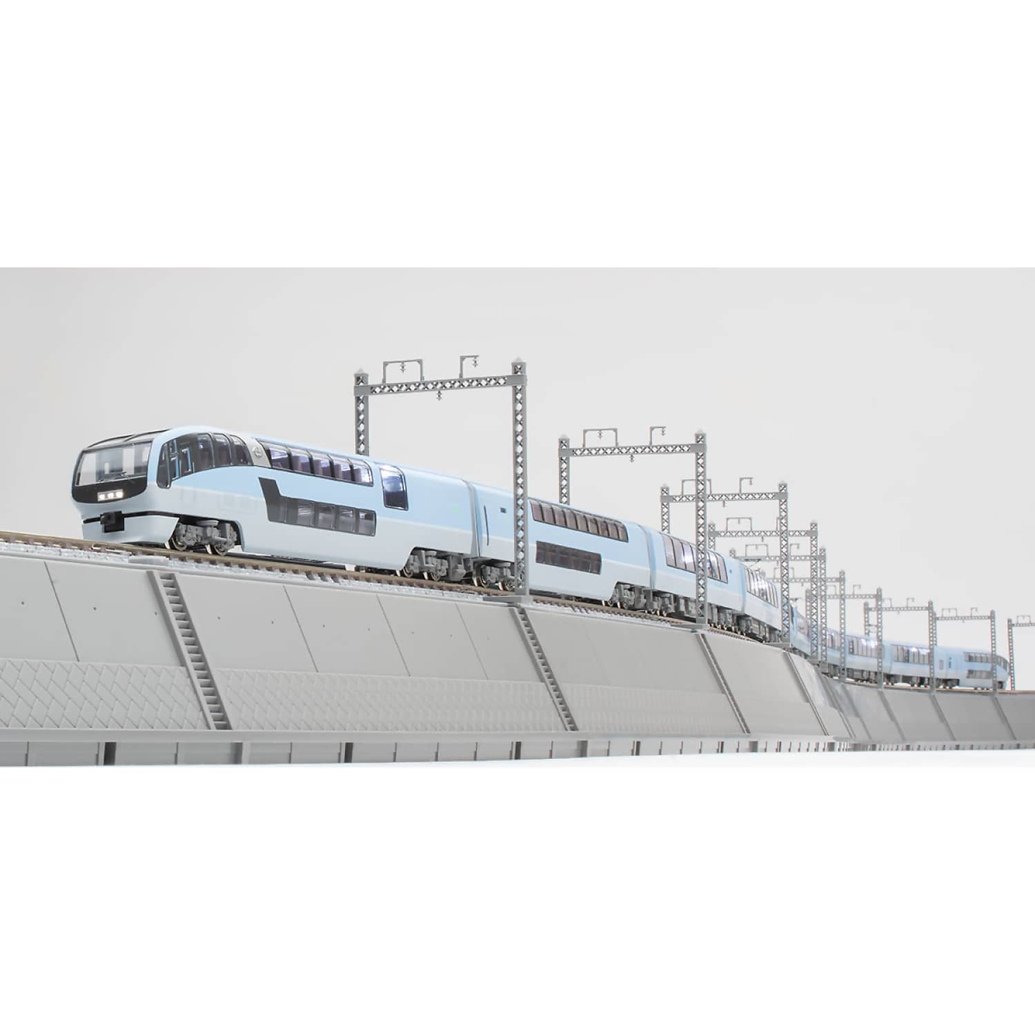 Tomix - Embankment Large Curve S shape Track set N Scale - Model Railway Accessory - Image 3