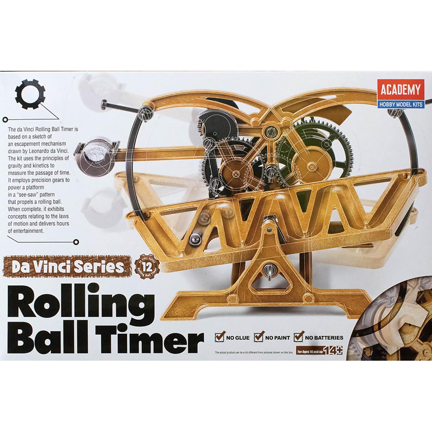 Academy Da Vinci Series Ball Timer Kit Plastic Model Kit (18174)