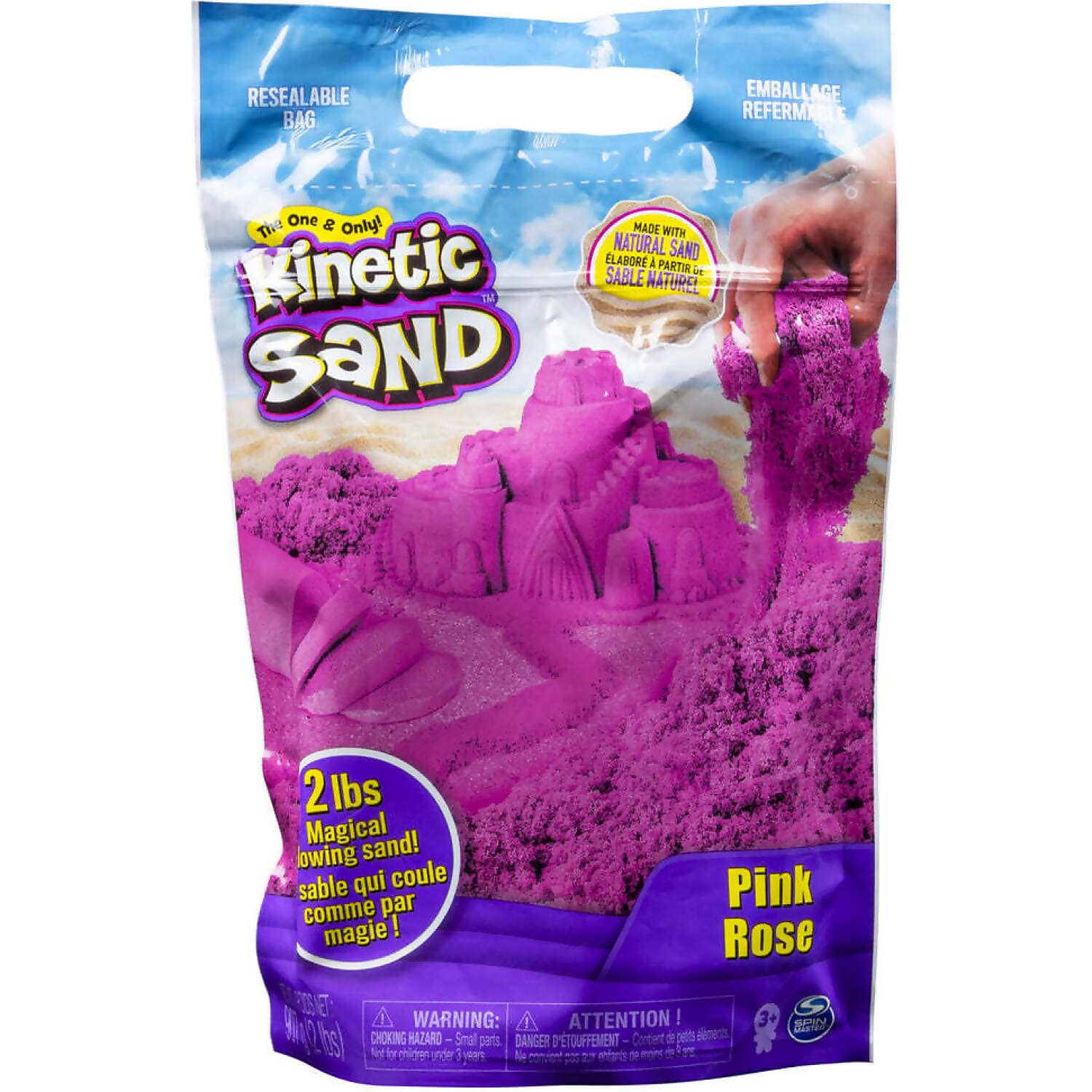 Kinetic Sand - The Original Moldable Sand Refill Pink 907gm - Spin Master