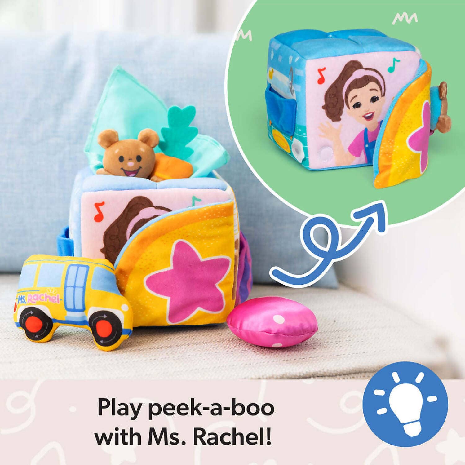 Ms. Rachel - Surprise Learning Box Soft Learning Cube - Spin Master - Image 6