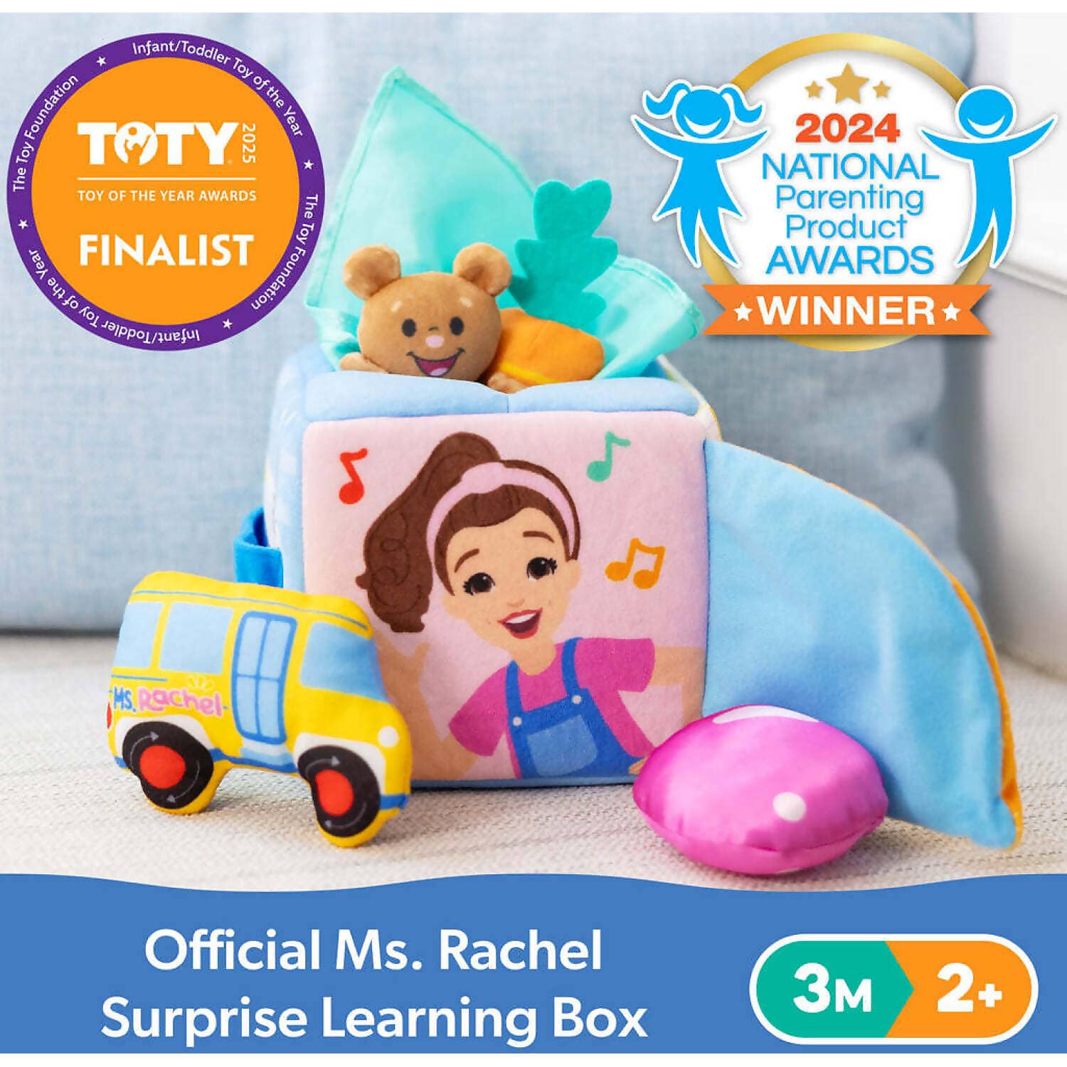 Ms. Rachel - Surprise Learning Box Soft Learning Cube - Spin Master - Image 8