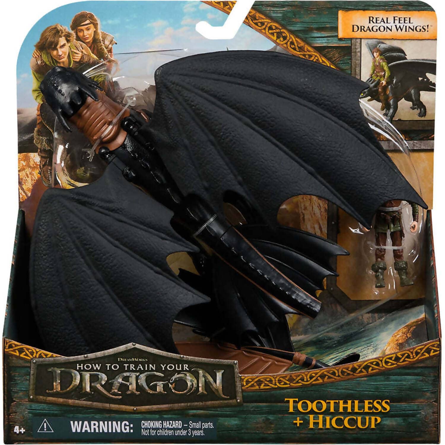Dreamworks - How To Train Your Dragon Toothless & Hiccup Viking & Dragon Action Set - Spin Master