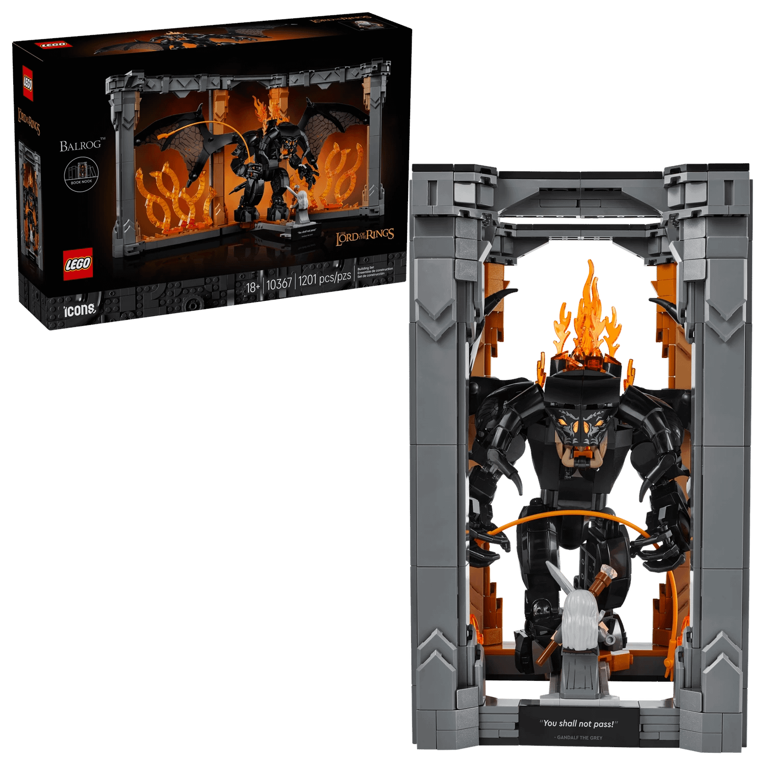 LEGO 10367 The Lord of the Rings: Balrog™ Book Nook - ICONS