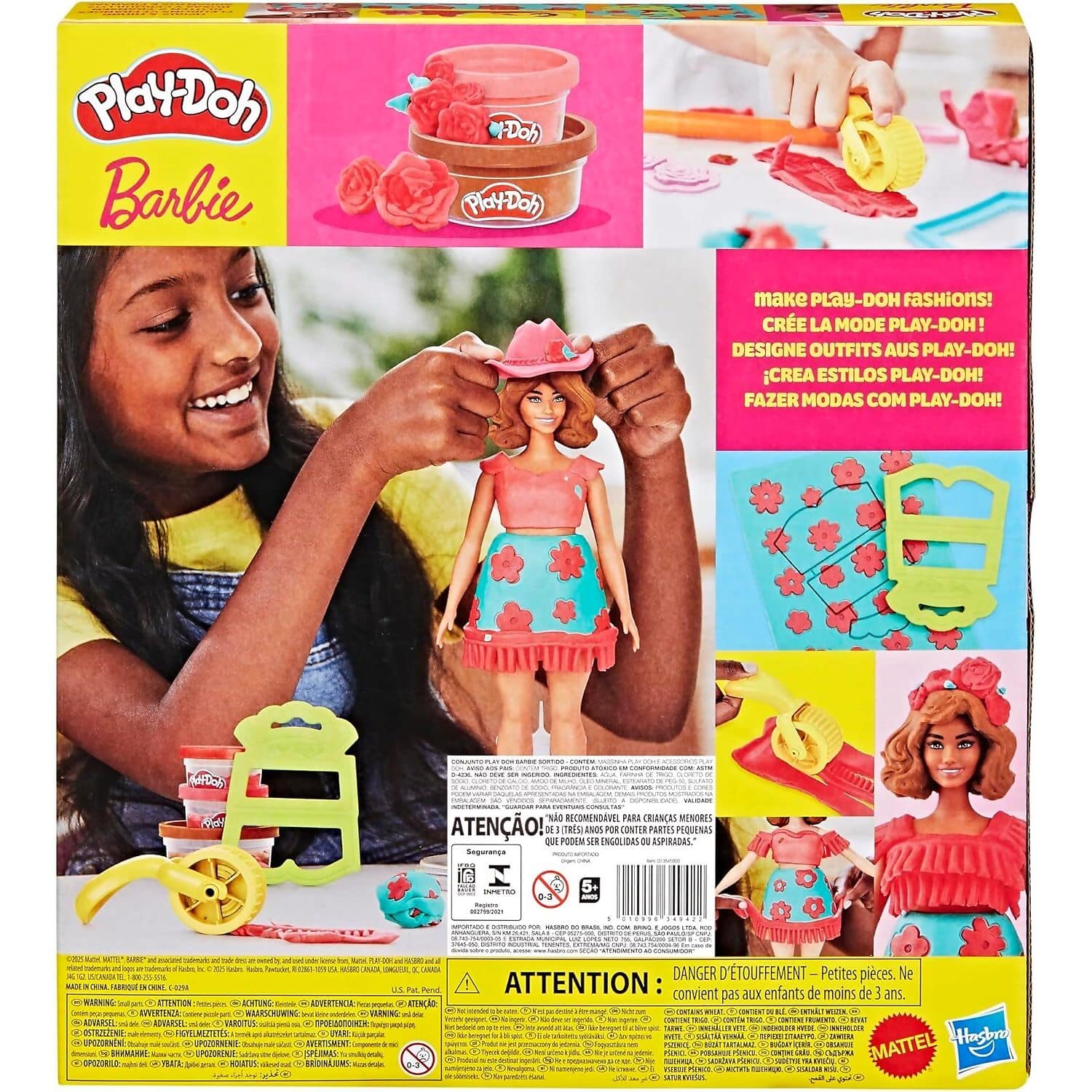Play-Doh - Barbie Florals & Fringe Doll Set - Hasbro - Image 10