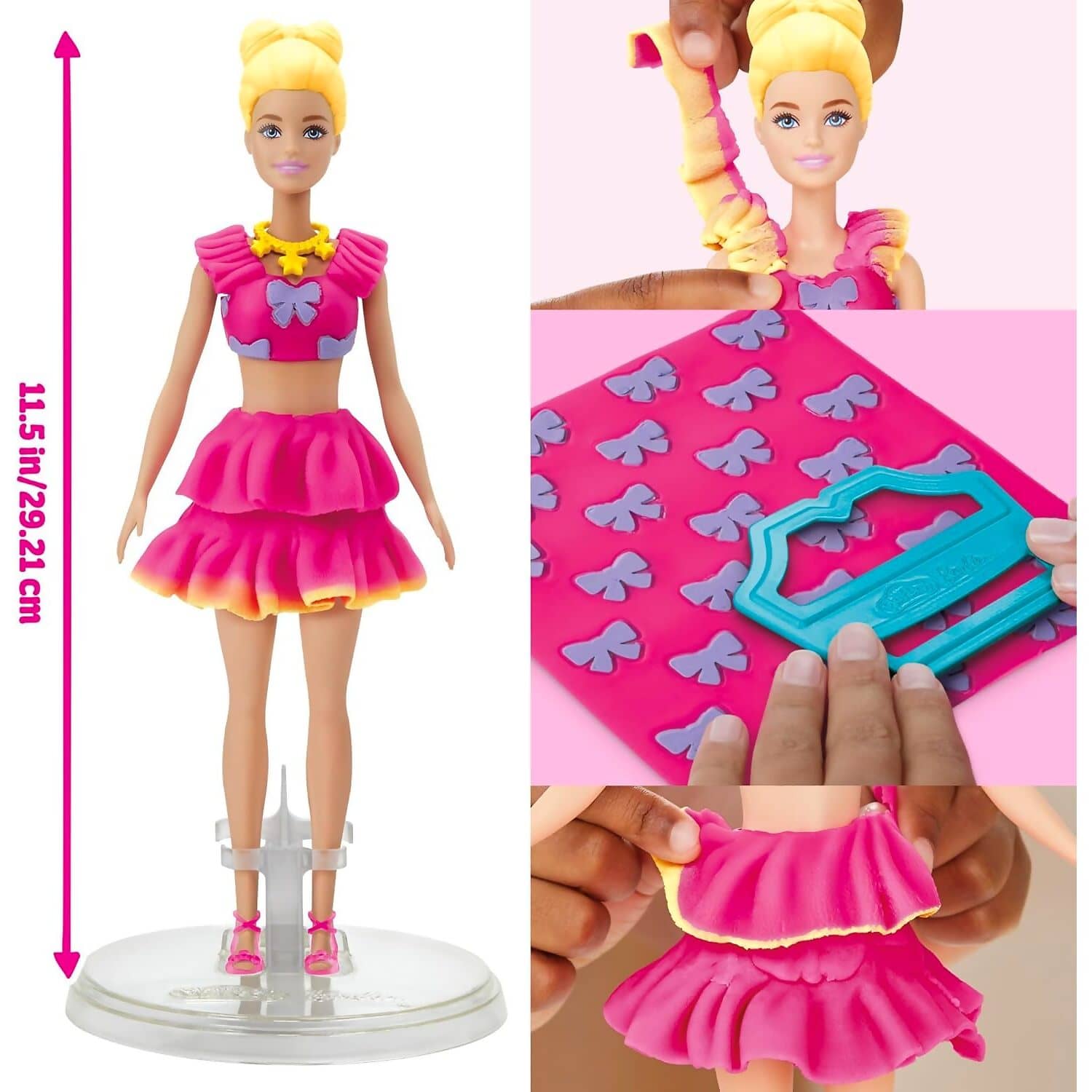 Play-Doh - Barbie Ruffles & Bows Doll Set - Hasbro - Image 3