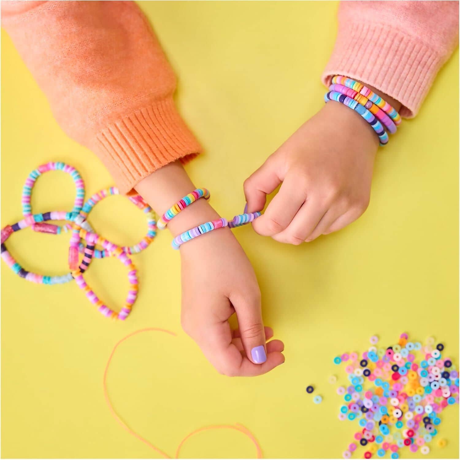 Cool Maker - Stack’d Heishi Studio Bracelet Making Kit - Image 6