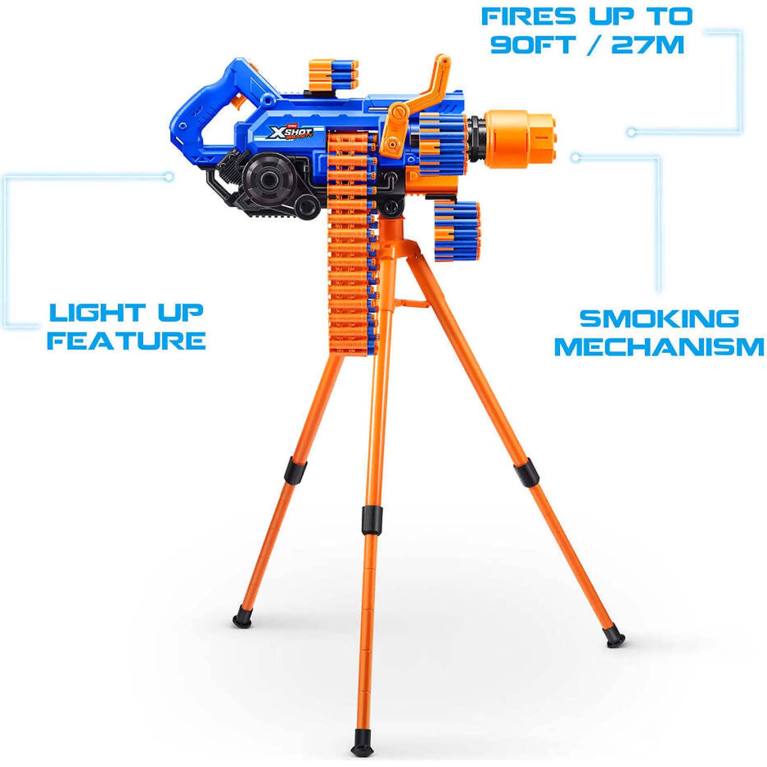 Zuru - X-Shot Insanity Smoking Barrel Blaster with 72 Darts - Image 3
