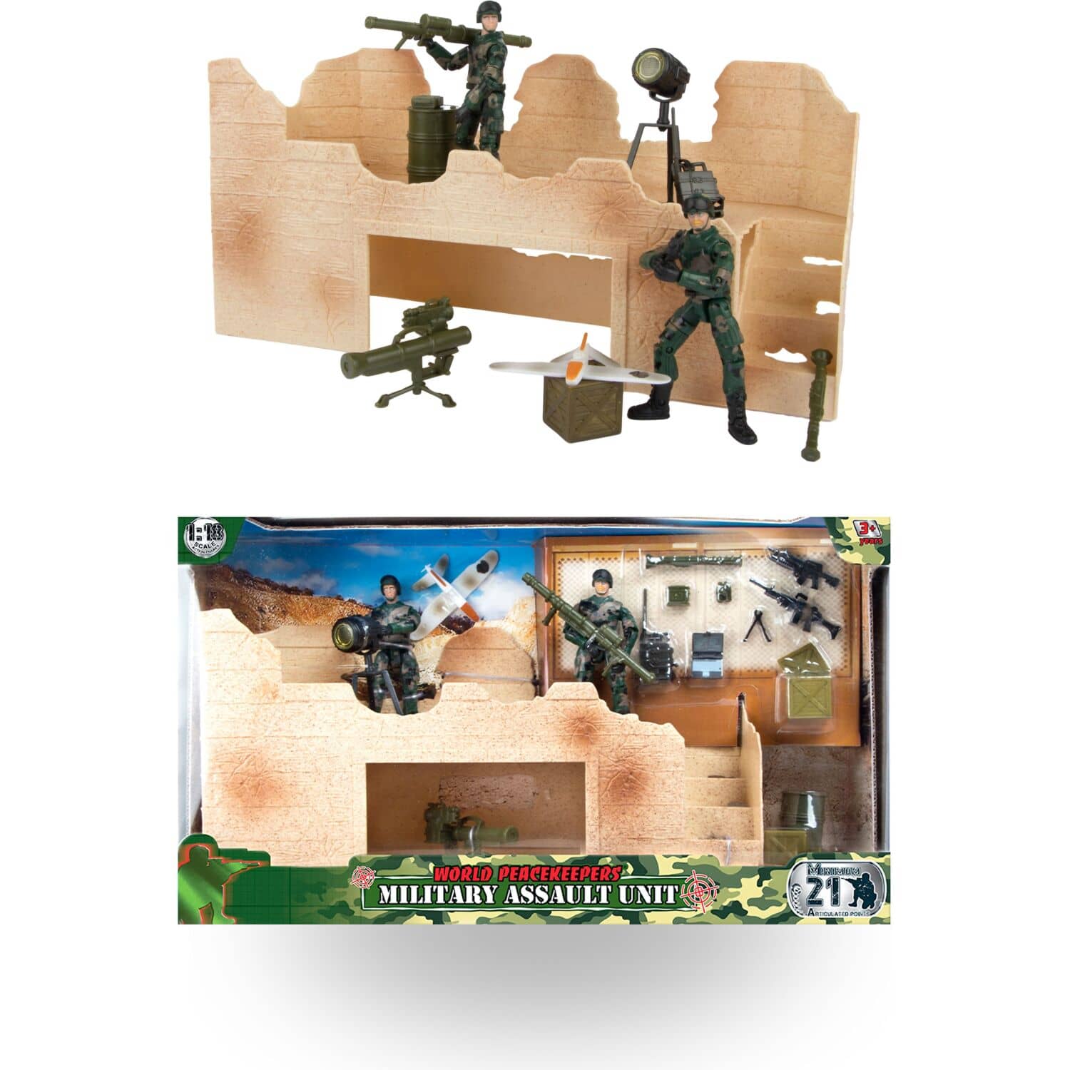 World Peacekeepers - Military Assault Unit Action Figures and Accessories