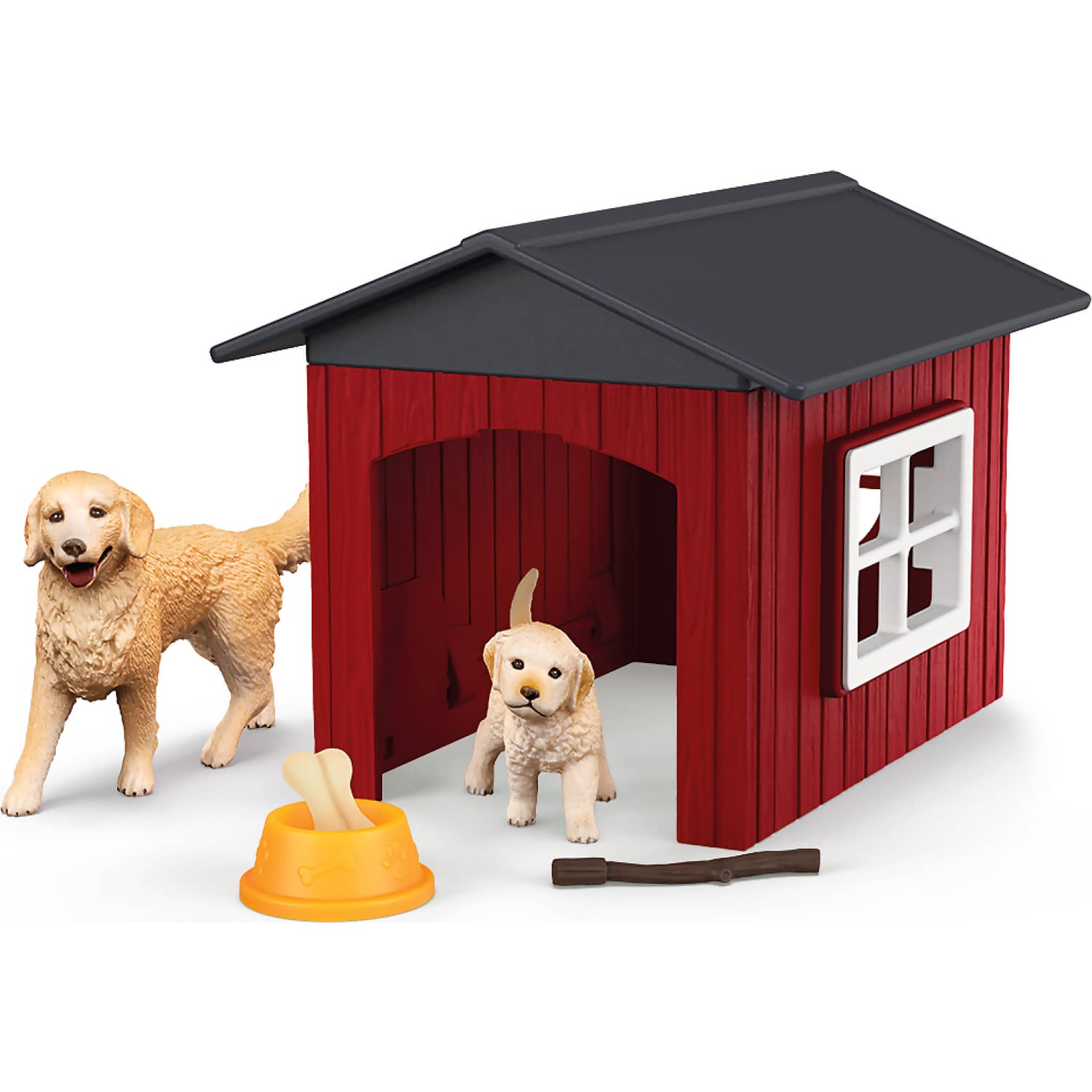 Schleich - Dog Kennel with Golden Retriever