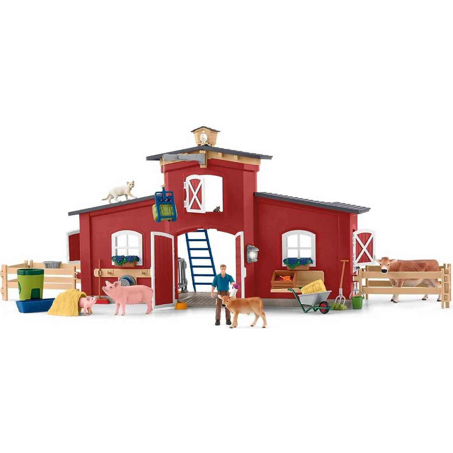 Schleich - Farm World Large Barn with Animals and Accessories Playset - Image 2