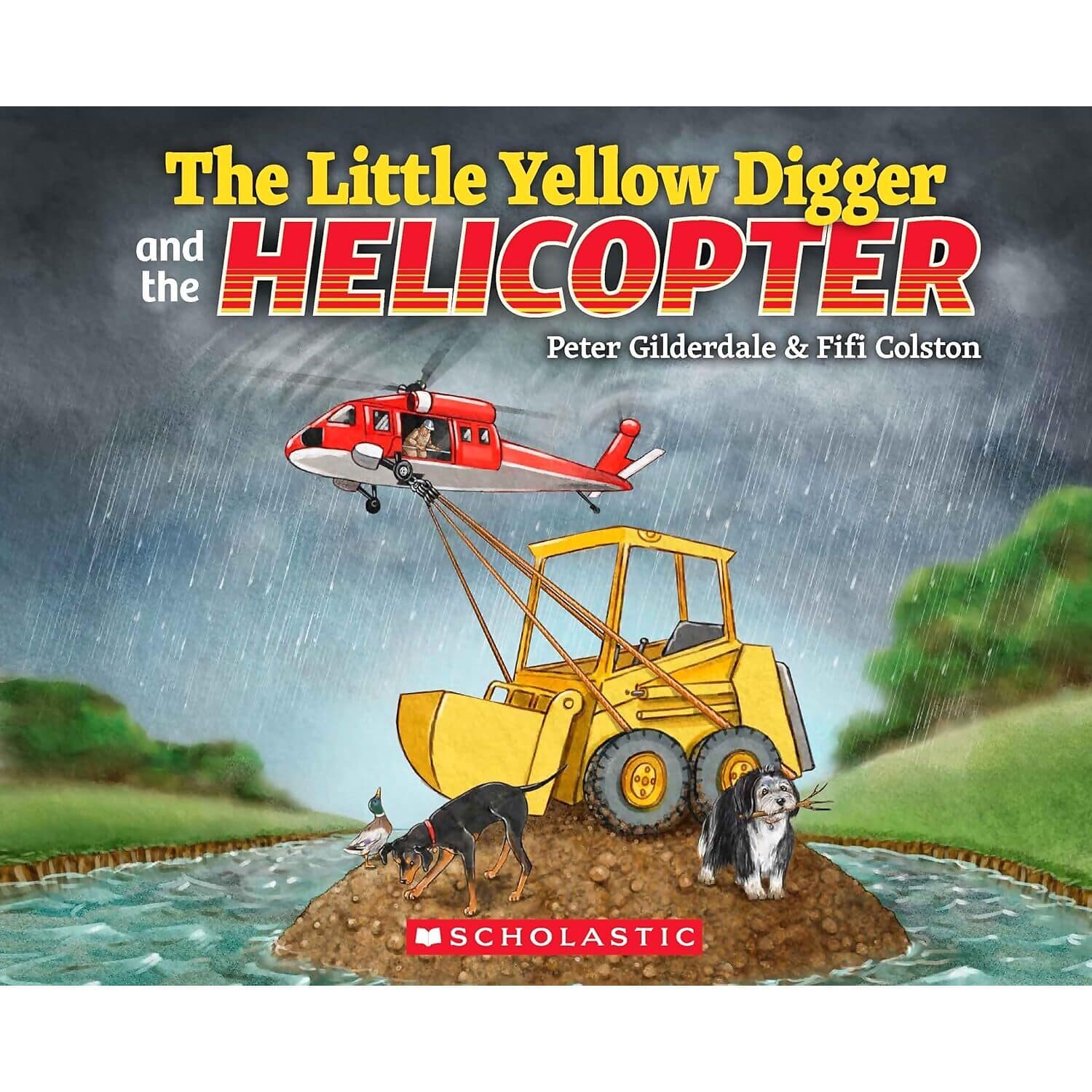 Scholastic - The Little Yellow Digger and the Helicopter Paperback Book