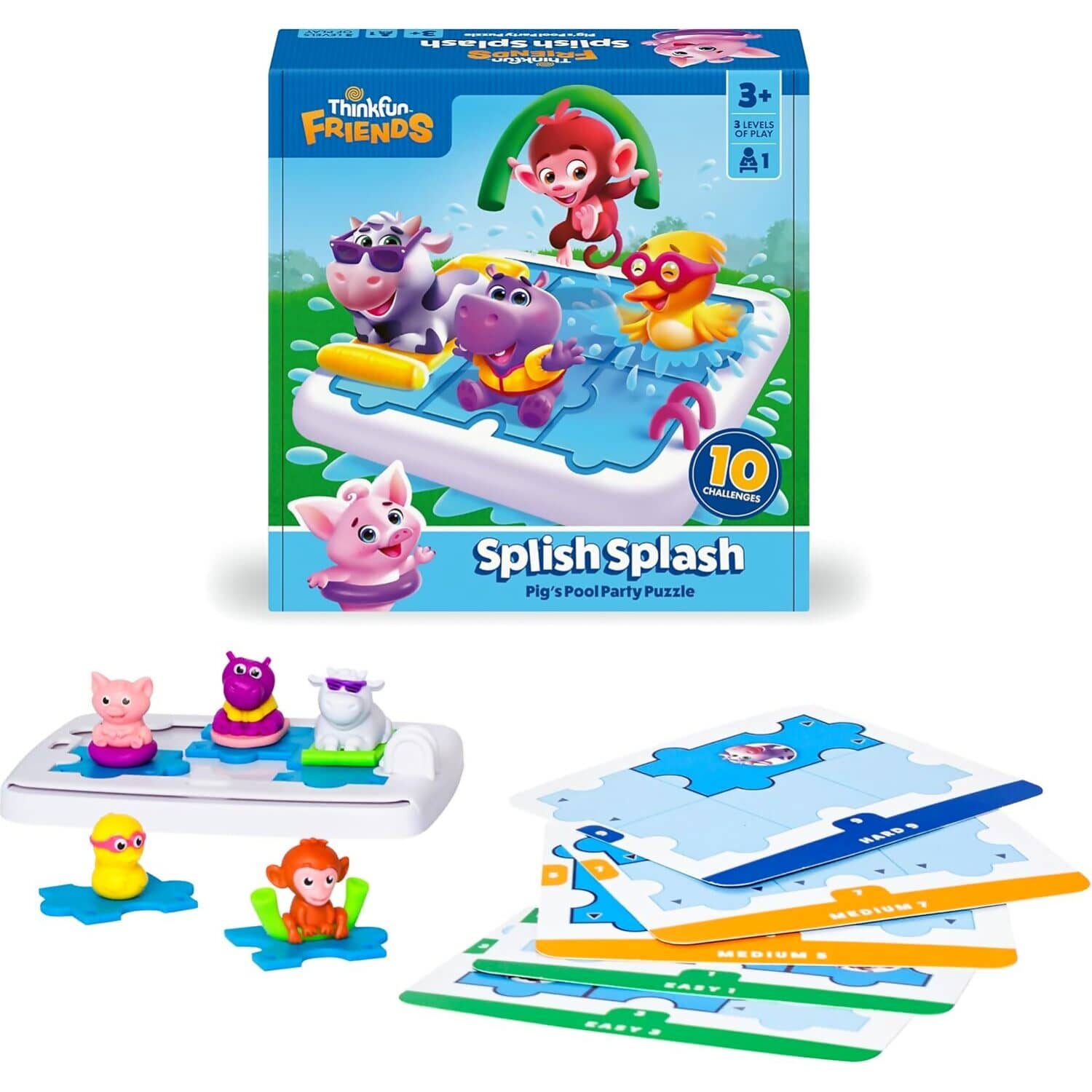 Thinkfun - Friends: Splish Splash Pig's Pool Party Puzzle Game - Image 2