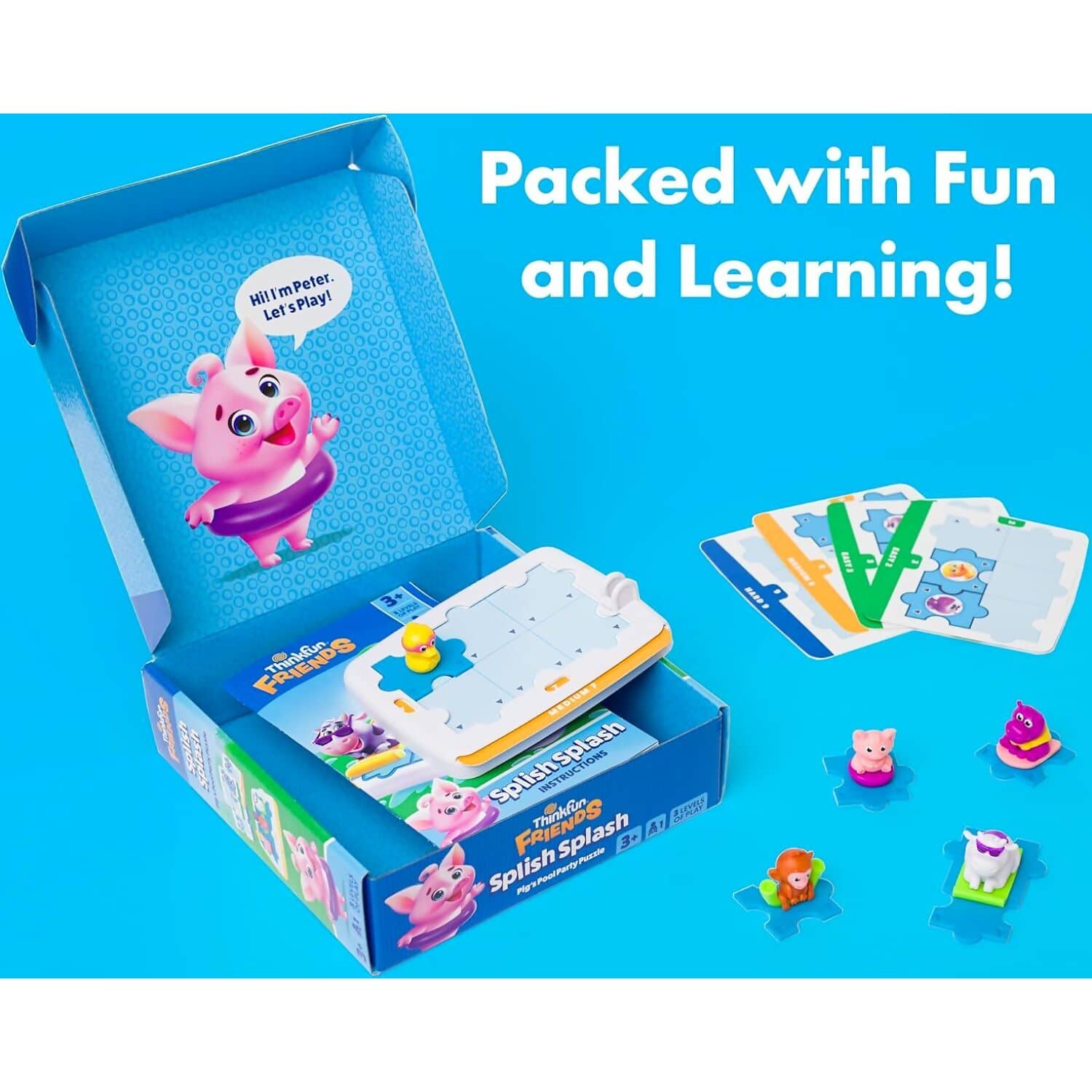 Thinkfun - Friends: Splish Splash Pig's Pool Party Puzzle Game - Image 5