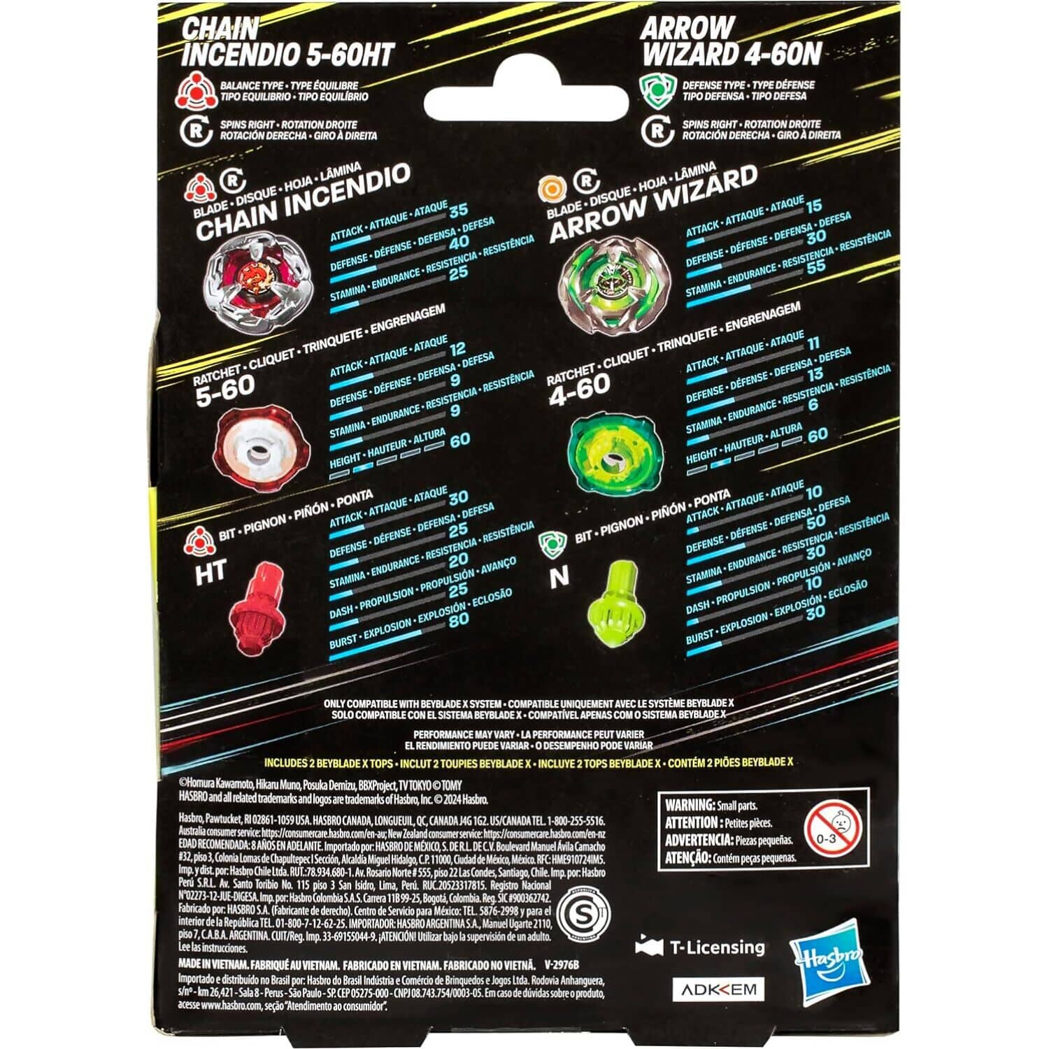 Beyblade X - Chain Incendio 5-60HT and Arrow Wizard 4-60N - Image 4