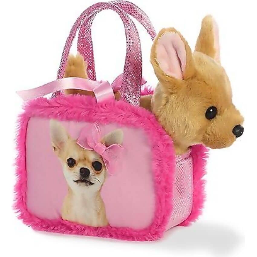 Fancy Pals - Chihuahua with Pink Bag Plush - Image 3