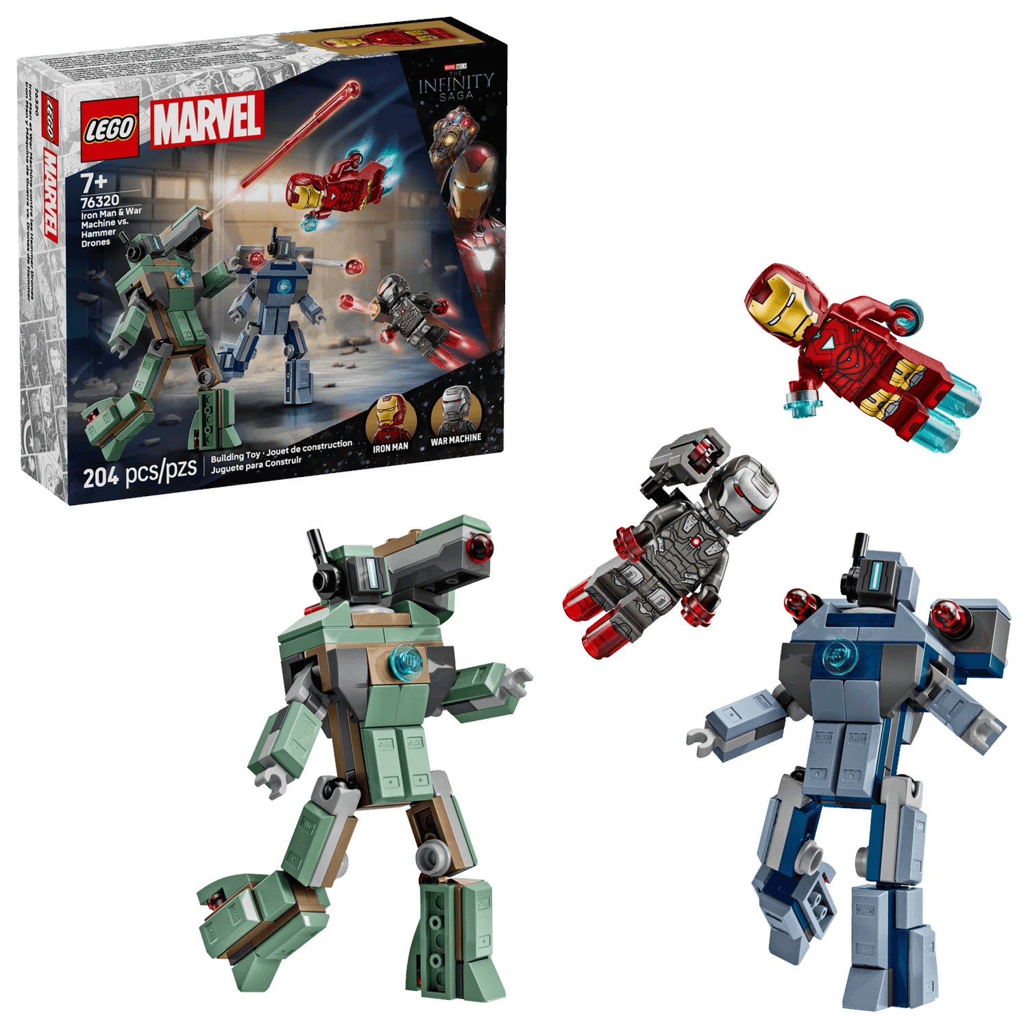 LEGO 76320 Iron Man & War Machine vs. Hammer Drones - Marvel Super Heroes