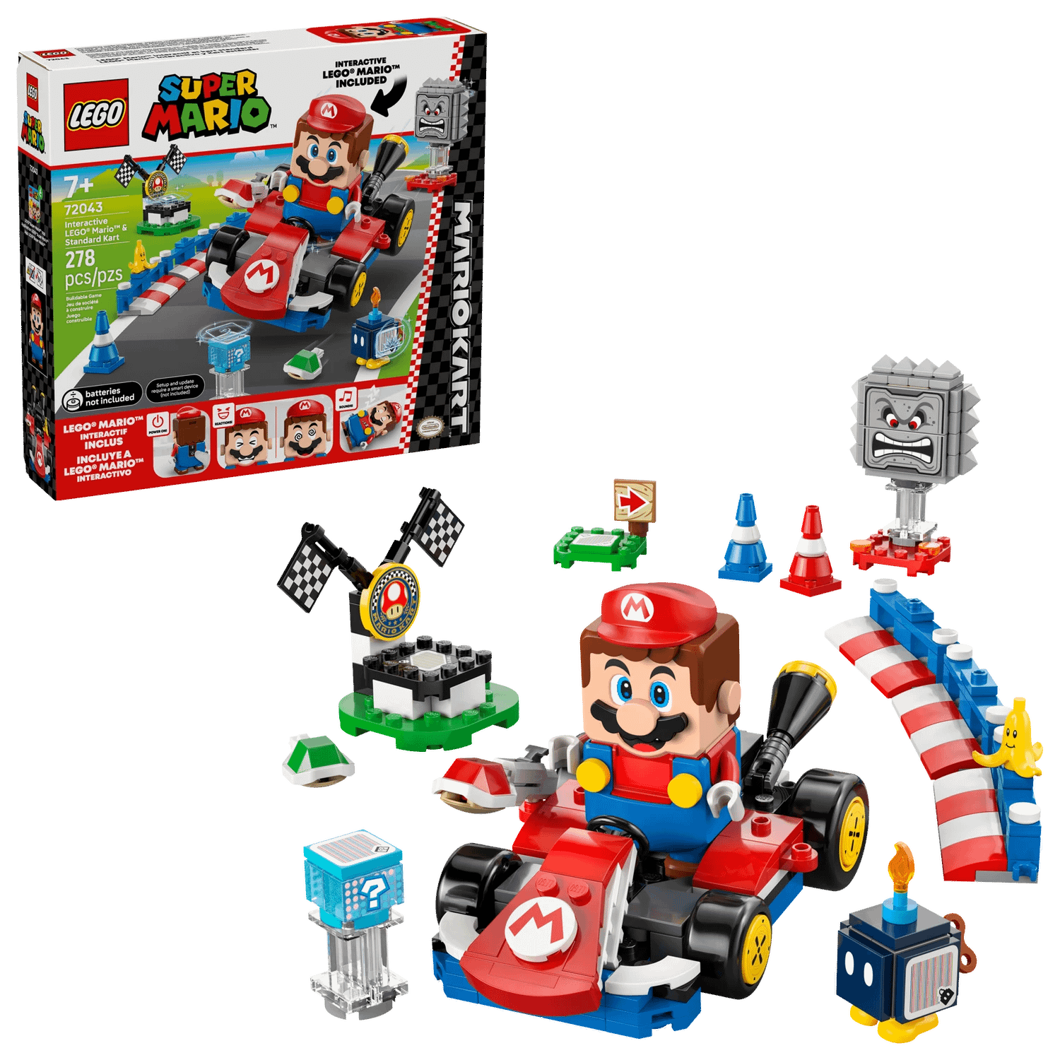 LEGO 72043 Mario Kart™ – Interactive LEGO® Mario™ & Standard Kart - Super Mario